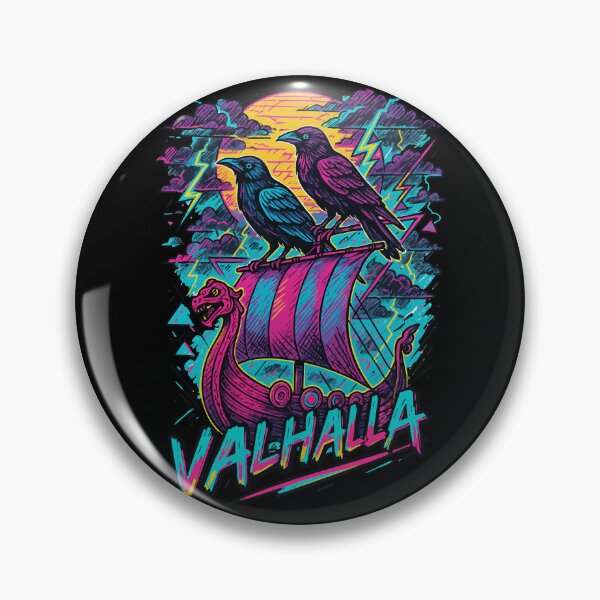 Item preview, Viking Ship Valhalla Hugin And Munin Norse designed and sold by TomFrontierArt.