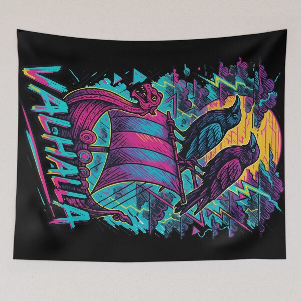 Item preview, Barco vikingo Valhalla Hugin y Munin Nórdico designed and sold by TomFrontierArt.