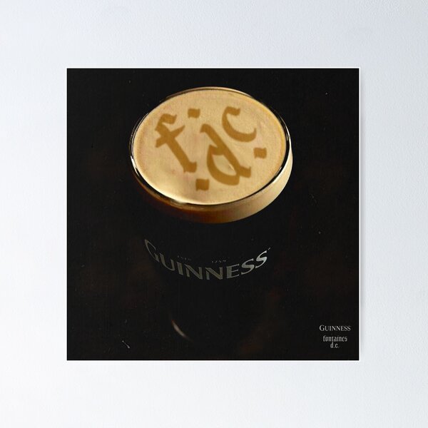 Item preview, Fontaines DC x Guinness print designed and sold by judepsd.