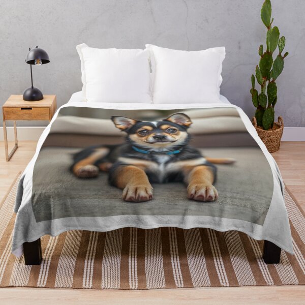 Item preview, Pawtrait of a Pup – Adorable Dog with Big Ears and Blue Collar designed and sold by Creative fashion Mix.