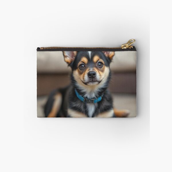 Item preview, Pawtrait of a Pup – Adorable Dog with Big Ears and Blue Collar designed and sold by Creative fashion Mix.