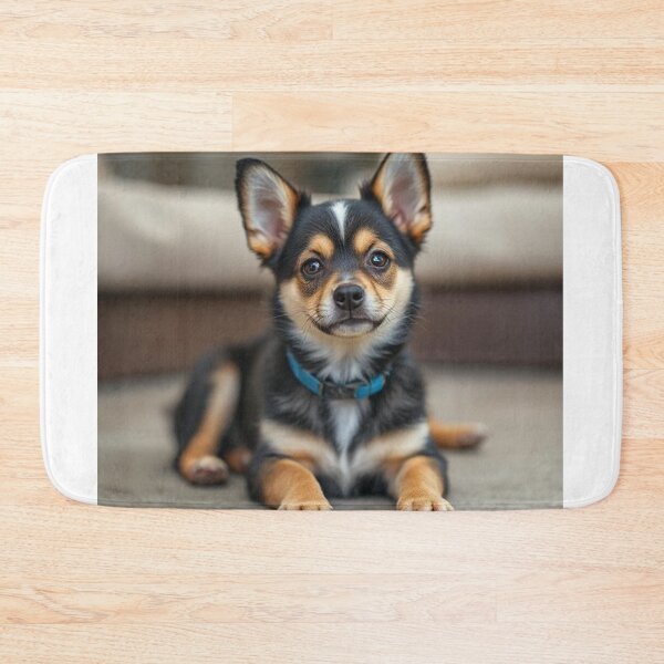 Item preview, Pawtrait of a Pup – Adorable Dog with Big Ears and Blue Collar designed and sold by Creative fashion Mix.