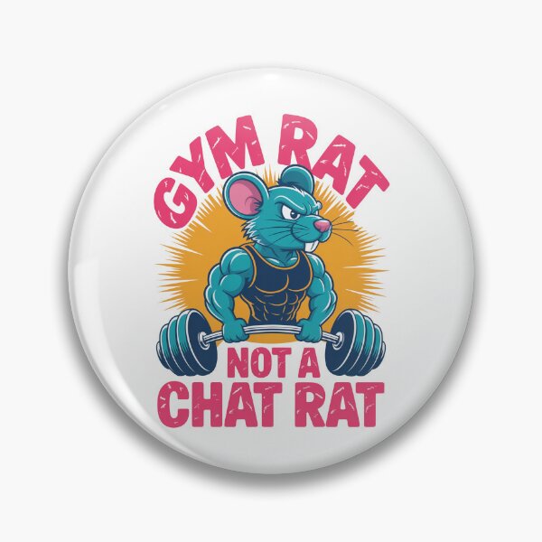 Item preview, Gym Rat Not Chat Rat Funny Design designed and sold by MonkiFlipp.