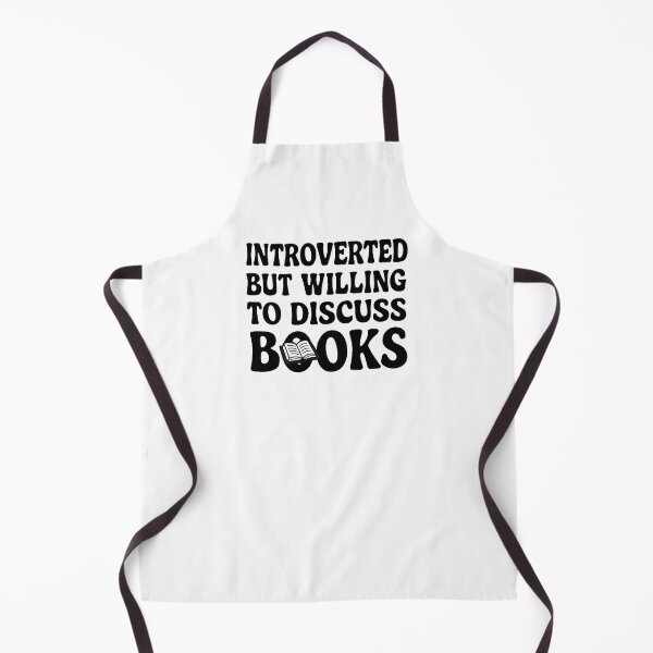 Item preview, Introverted but Willing to discuss books designed and sold by FarieArt.