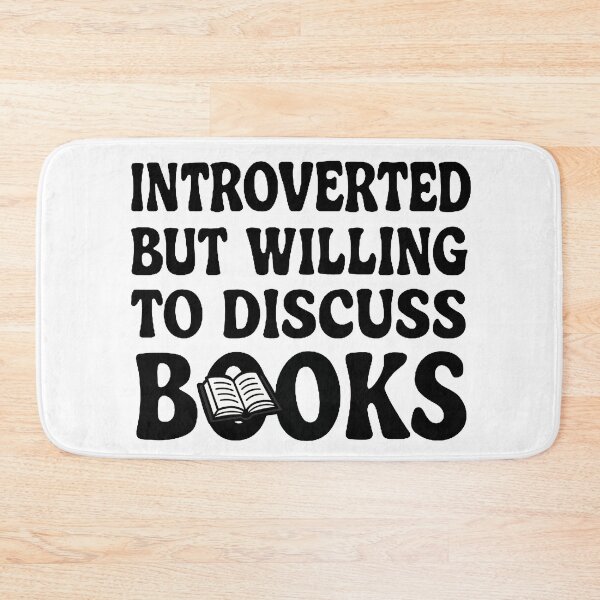 Item preview, Introverted but Willing to discuss books designed and sold by FarieArt.