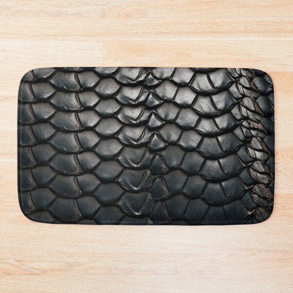 Item preview, Black Dragon Scale Texture – Dark Reptile Skin Pattern designed and sold by Josinta.