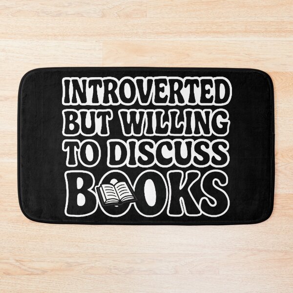 Item preview, Introverted but willing to discuss books designed and sold by FarieArt.