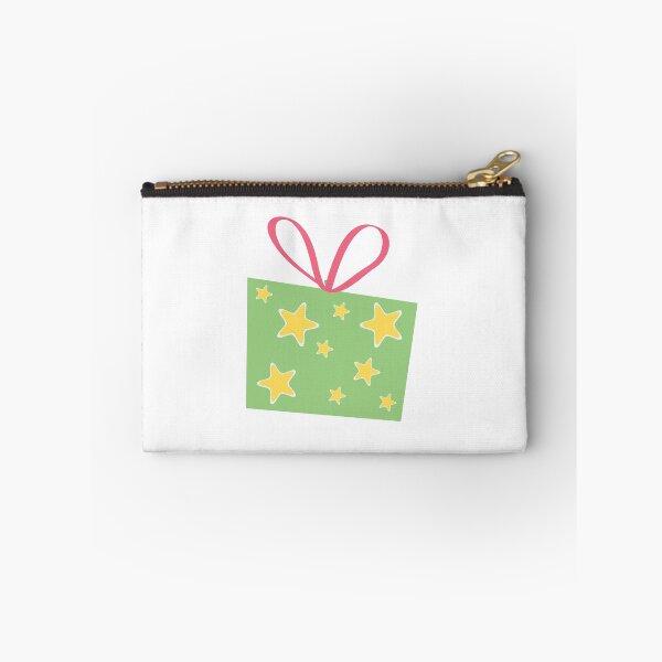 Item preview, Starry Gift Box – Sage Green Present with Pink Bow Design designed and sold by TeesHearts100.