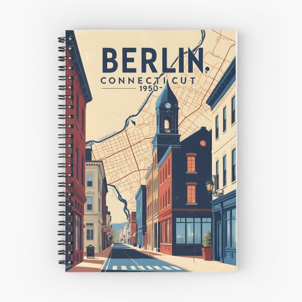 Item preview, Berlin Connecticut 1950s USA Vintage Travel Tourism designed and sold by TravelersGems.