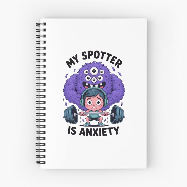 Item preview, Funny Gym Anxiety Monster – Spotter Humor Design designed and sold by MonkiFlipp.