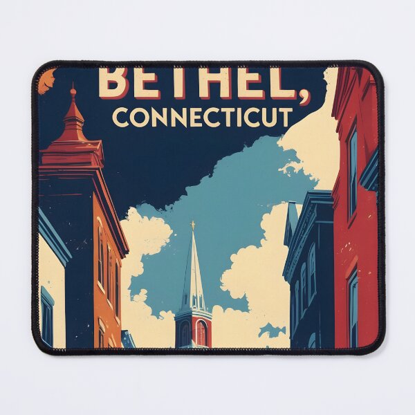 Item preview, Bethel Connecticut 1950s USA Vintage Travel Tourism designed and sold by TravelersGems.