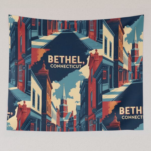 Item preview, Bethel Connecticut 1950s USA Vintage Travel Tourism designed and sold by TravelersGems.