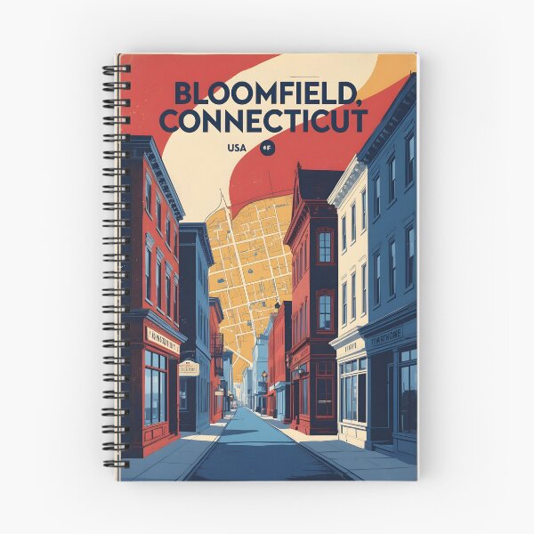 Item preview, Bloomfield Connecticut 1950s USA Vintage Travel Tourism designed and sold by TravelersGems.