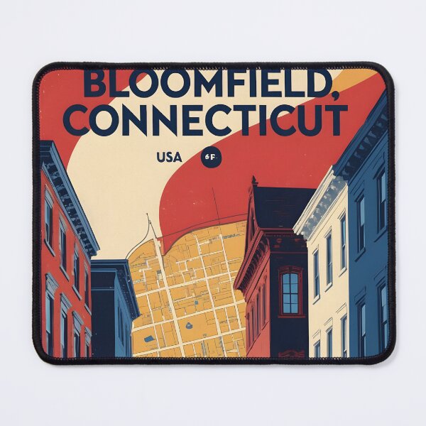 Item preview, Bloomfield Connecticut 1950s USA Vintage Travel Tourism designed and sold by TravelersGems.