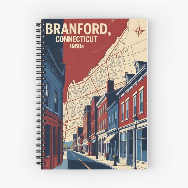 Item preview, Branford Connecticut 1950s USA Vintage Travel Tourism designed and sold by TravelersGems.