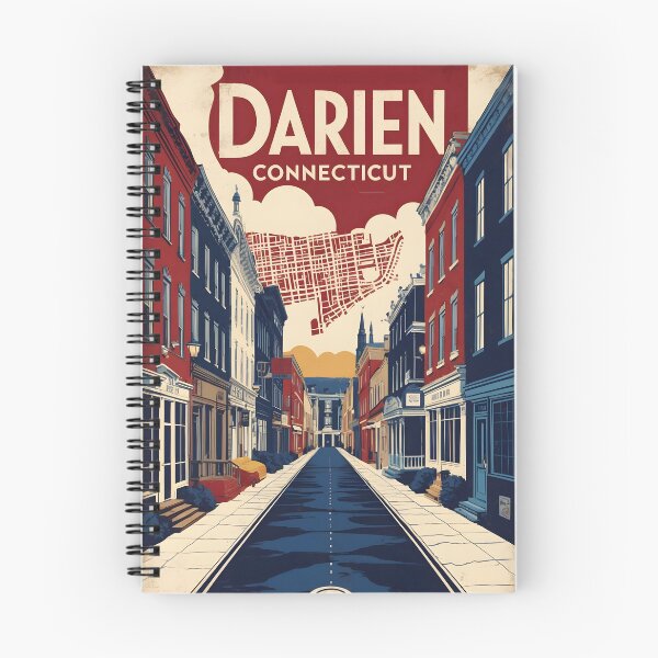 Item preview, Darien Connecticut 1950s USA Vintage Travel Tourism designed and sold by TravelersGems.