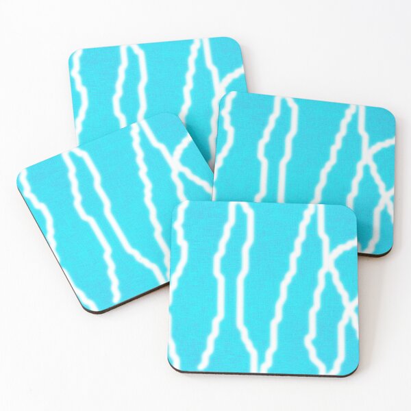 Item preview, Abstract art and design on blue background with white lines  designed and sold by wallartofmio.