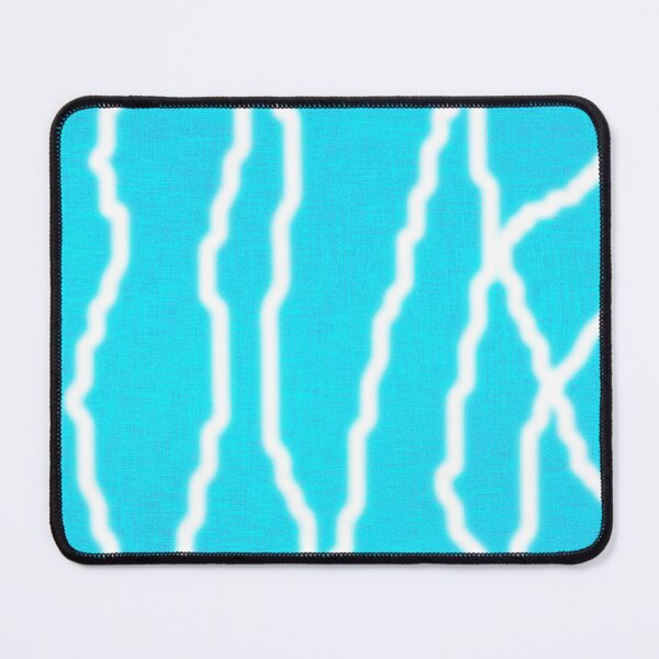 Item preview, Abstract art and design on blue background with white lines designed and sold by wallartofmio.