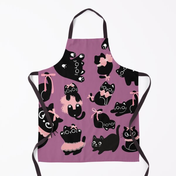 Item preview, Crazy pet black cat in pink bow designed and sold by BritishDelights.