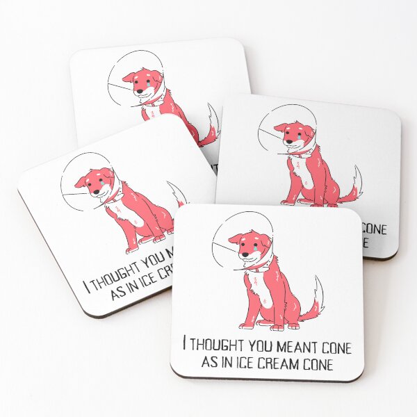 Item preview, Sad Dog in a Cone Design designed and sold by CarefulCreation.