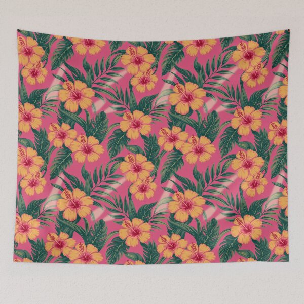 Item preview, Yellow Pink Hibiscus  designed and sold by CandyVenom.