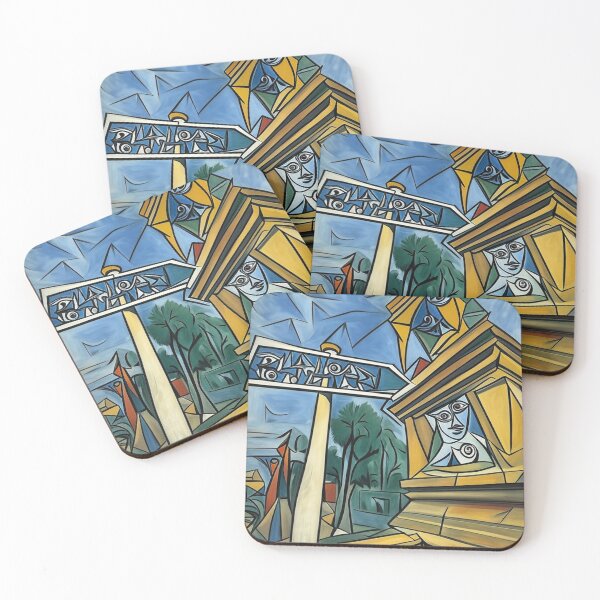 Item preview, Cubist Architecture with Geometric Faces designed and sold by PolyVision Siam Studio.