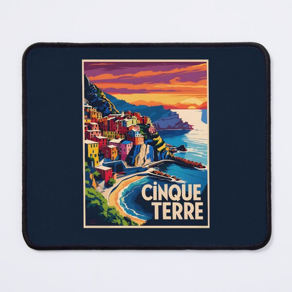 Item preview, A Vintage Travel Art of Cinque Terre - Italy  designed and sold by GoodOldVintage.