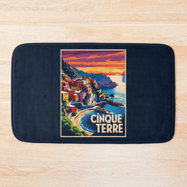 Item preview, A Vintage Travel Art of Cinque Terre - Italy  designed and sold by GoodOldVintage.