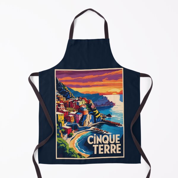 Item preview, A Vintage Travel Art of Cinque Terre - Italy designed and sold by GoodOldVintage.
