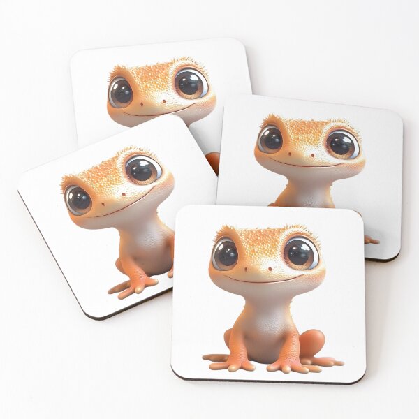 Item preview, Cute Big-Eyed Cartoon Gecko (Frog) designed and sold by Gorakh-Collection.