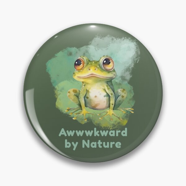 Item preview, Awwwkward by Nature - Cute Funny Frog Design designed and sold by Fadastic.