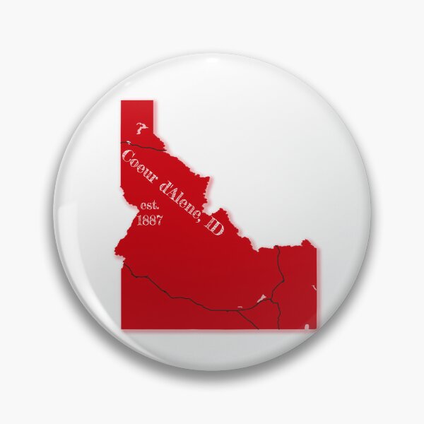 Item preview, Coeur d'Alene, ID [Red] designed and sold by PhilbonianDezin.