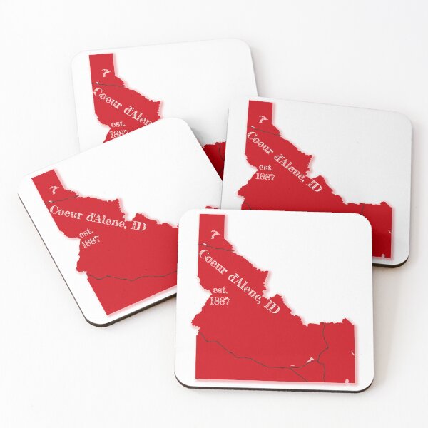 Item preview, Coeur d'Alene, ID [Red] designed and sold by PhilbonianDezin.