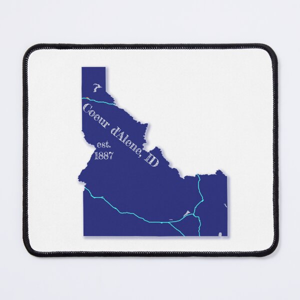 Item preview, Coeur d'Alene, ID [Blue] designed and sold by PhilbonianDezin.