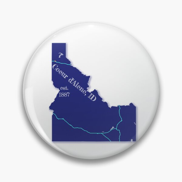 Item preview, Coeur d'Alene, ID [Blue] designed and sold by PhilbonianDezin.