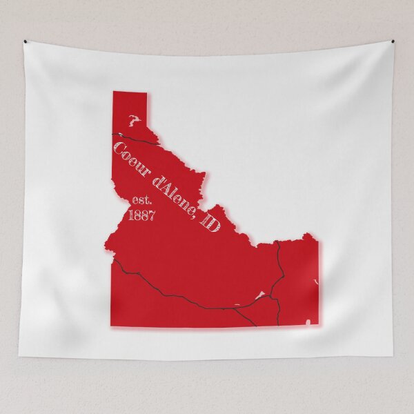 Item preview, Coeur d'Alene, ID [Red] designed and sold by PhilbonianDezin.