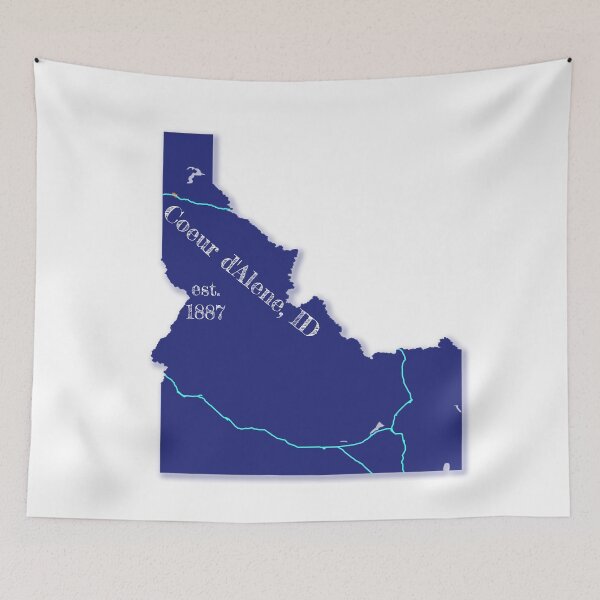 Item preview, Coeur d'Alene, ID [Blue] designed and sold by PhilbonianDezin.