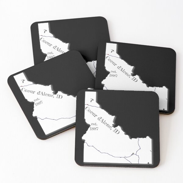 Item preview, Coeur d'Alene, ID [White] designed and sold by PhilbonianDezin.