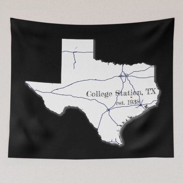 Item preview, College Station, TX [White] designed and sold by PhilbonianDezin.