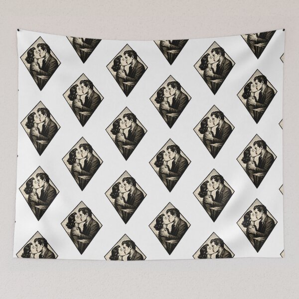 Item preview, Vintage Lovers Kiss Romance Classic Art designed and sold by Shoot-The-Moon.
