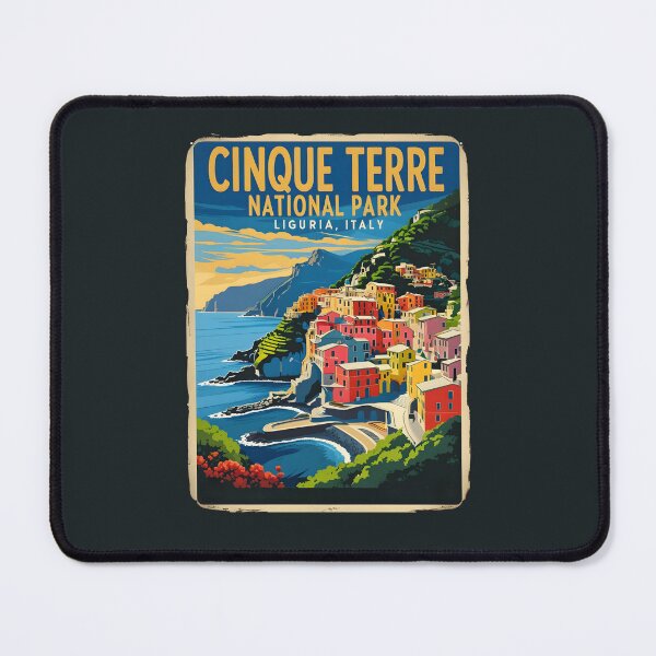 Item preview, A Vintage Travel Art of Cinque Terre National Park - Italy  designed and sold by GoodOldVintage.