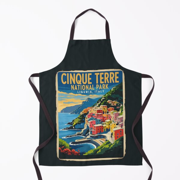 Item preview, A Vintage Travel Art of Cinque Terre National Park - Italy designed and sold by GoodOldVintage.