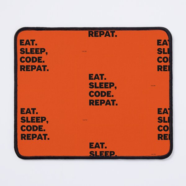 Item preview, "Eat. Sleep. Code. Glitch." – A Digital Art Tribute to Burnt-Out Coders designed and sold by Polycare.