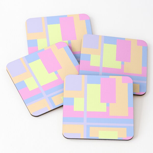 Item preview, A fun pattern with pastel geometric shapes designed and sold by Halcja.