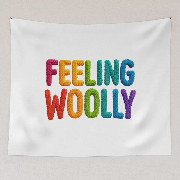 Item preview, Feeling Woolly Knitting-Inspired Colorful Wool Texture Knit Life designed and sold by w1ckerman.