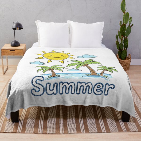 Item preview, Happy Summer Sun and Palm Trees designed and sold by Owcomm.