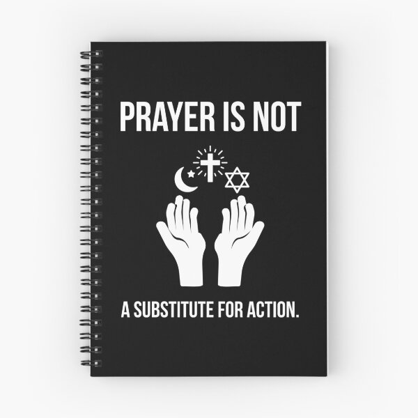Item preview, Prayer is not a substitute for action.  designed and sold by Rachel the Artist .