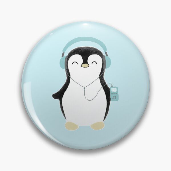 Item preview, Penguin listening to music designed and sold by Splasheverything .