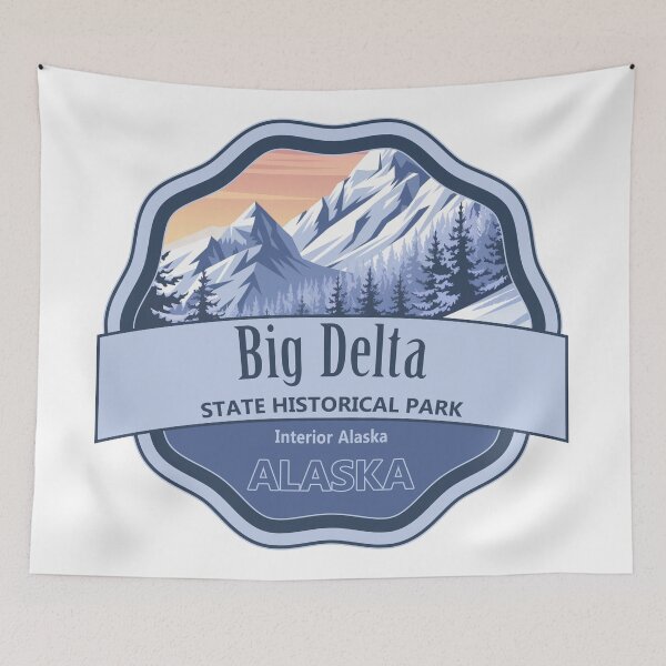 Item preview, Big Delta State Historical Park, Alaska designed and sold by Wanderful-roads.