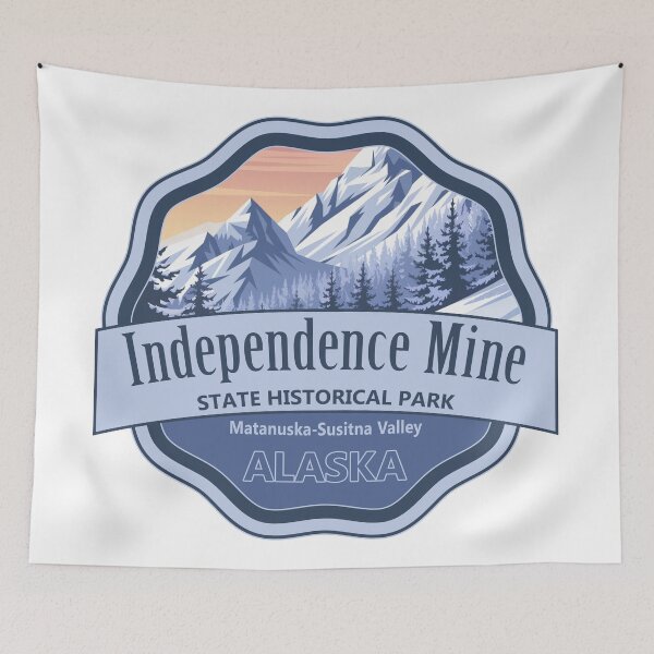 Item preview, Independence Mine State Historical Park, Alaska designed and sold by Wanderful-roads.